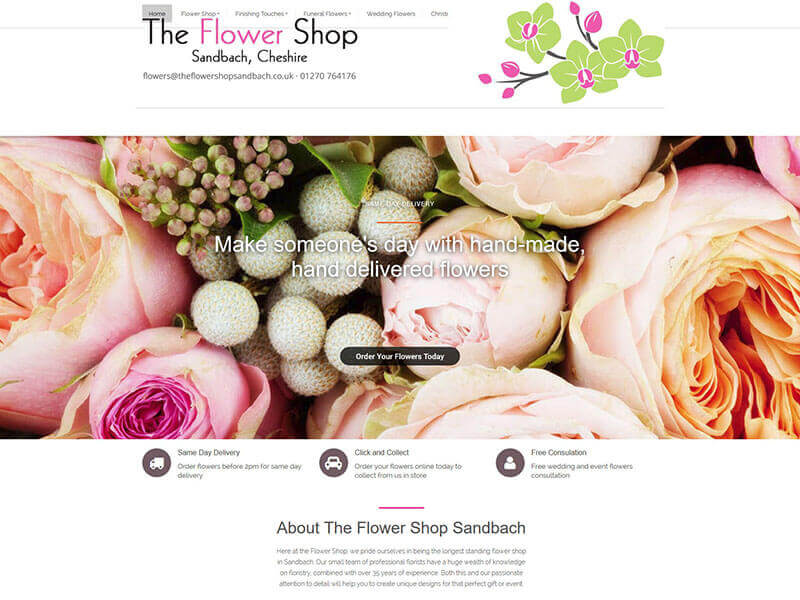 Flower Shop Sandbach after