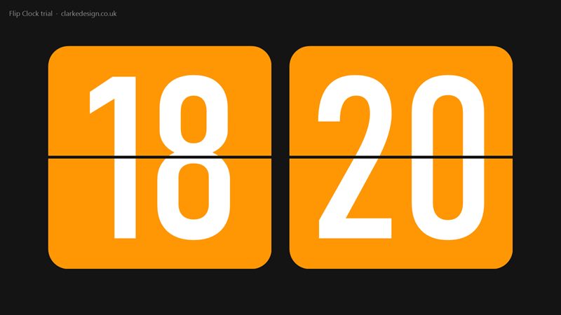 Flip Clock Screensaver screenshot